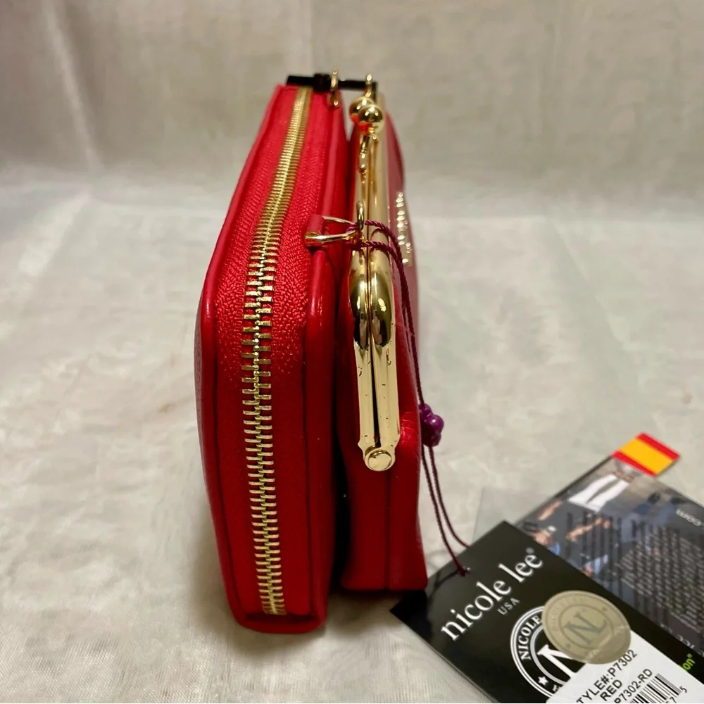 Nicole Lee Kisslock Crossbody Wallet  Combination, NWT